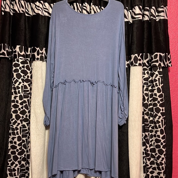 Blue dress WITH pockets - Picture 5 of 5